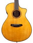 Breedlove Organic Performer Pro Concert CE Guitar Aged Toner with Case Body Angled View